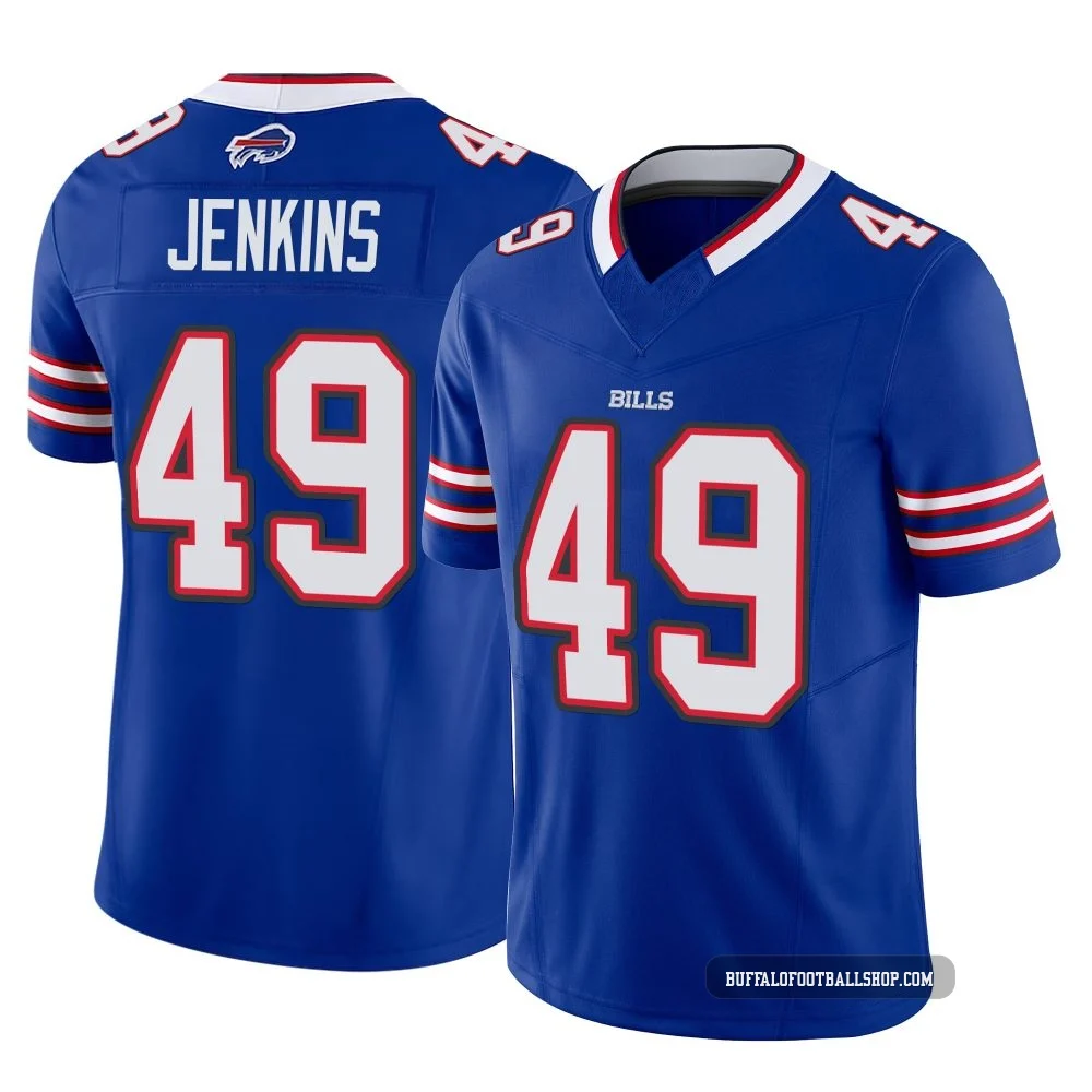 Keonta Jenkins ＃49 Buffalo Bills Limited Royal Men's Vapor F.U.S.E. Jersey