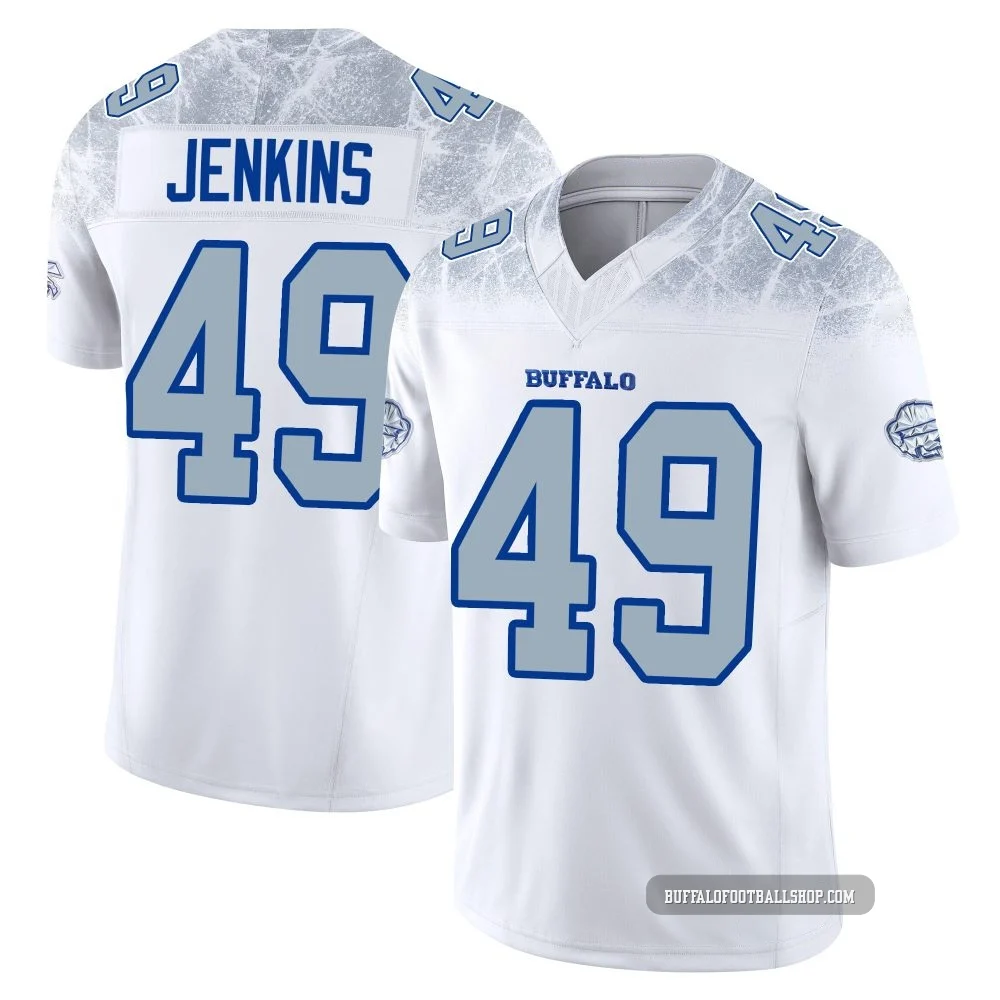 Keonta Jenkins ＃49 Buffalo Bills Limited White Men's 2025 Rivalries Collection Jersey