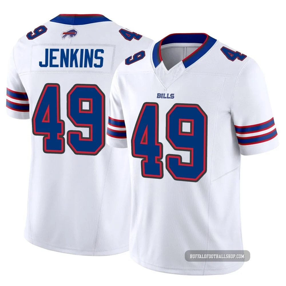 Keonta Jenkins ＃49 Buffalo Bills Limited White Youth Vapor F.U.S.E. Jersey