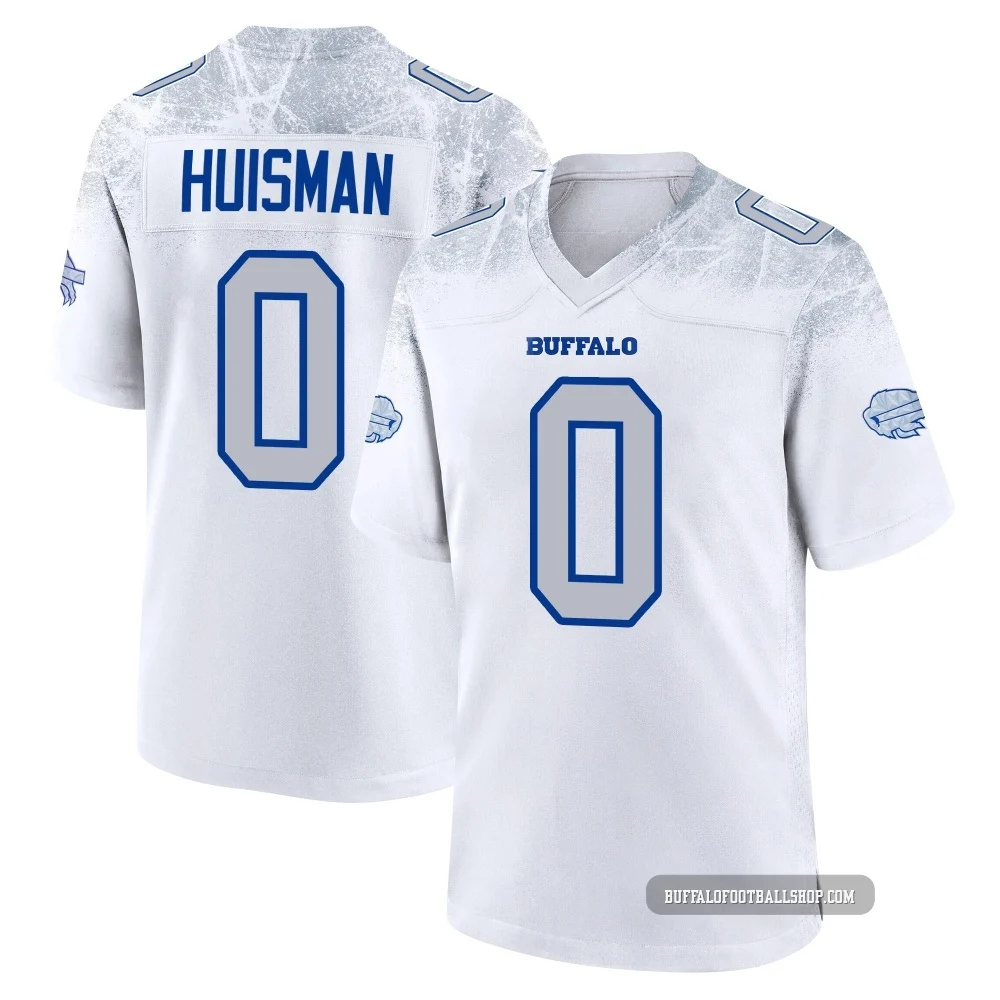 Kody Huisman ＃0 Buffalo Bills Game White Men's 2025 Rivalries Collection Jersey