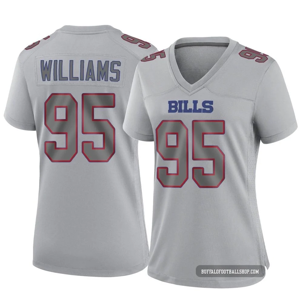 Kyle Williams ＃95 Buffalo Bills Game Gray Women's Atmosphere Fashion Jersey