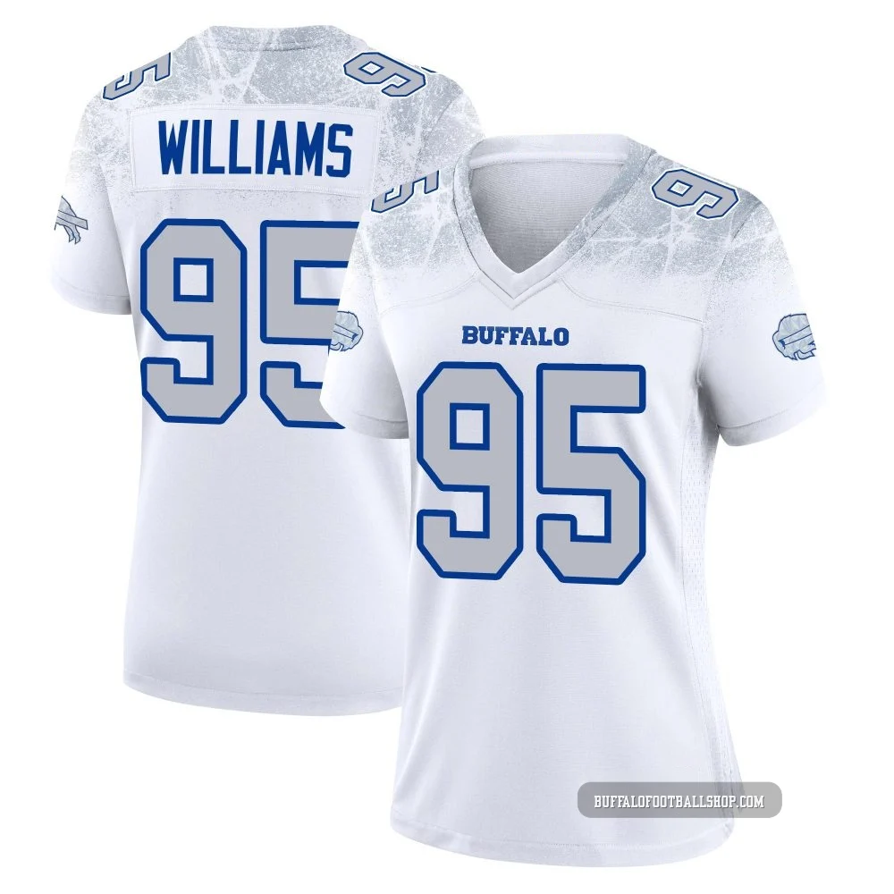 Kyle Williams ＃95 Buffalo Bills Game White Women's 2025 Rivalries Collection Jersey