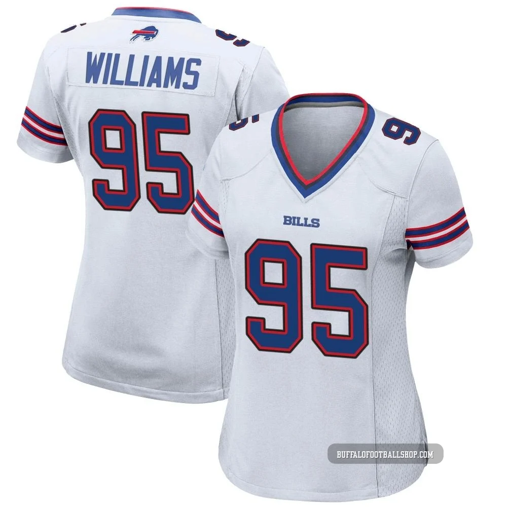 Kyle Williams ＃95 Buffalo Bills Game White Women's Jersey