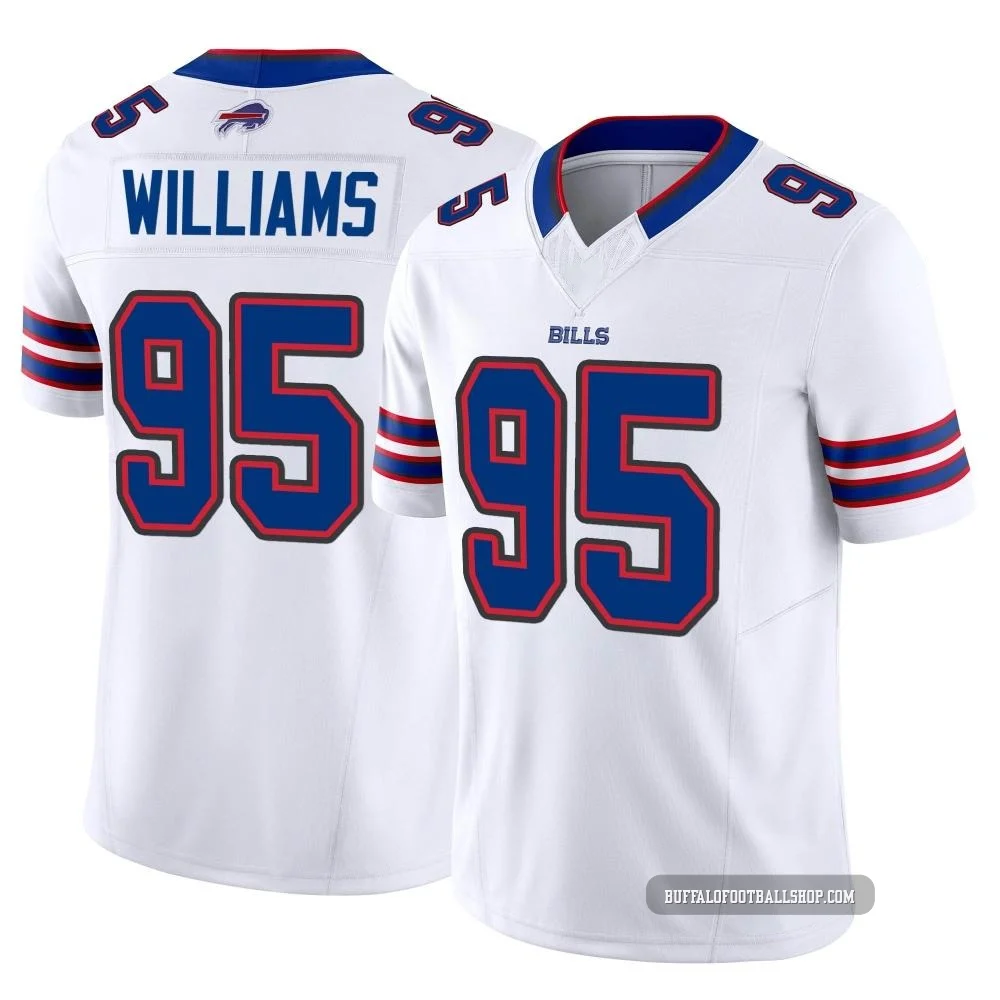 Kyle Williams ＃95 Buffalo Bills Limited White Men's Vapor F.U.S.E. Jersey