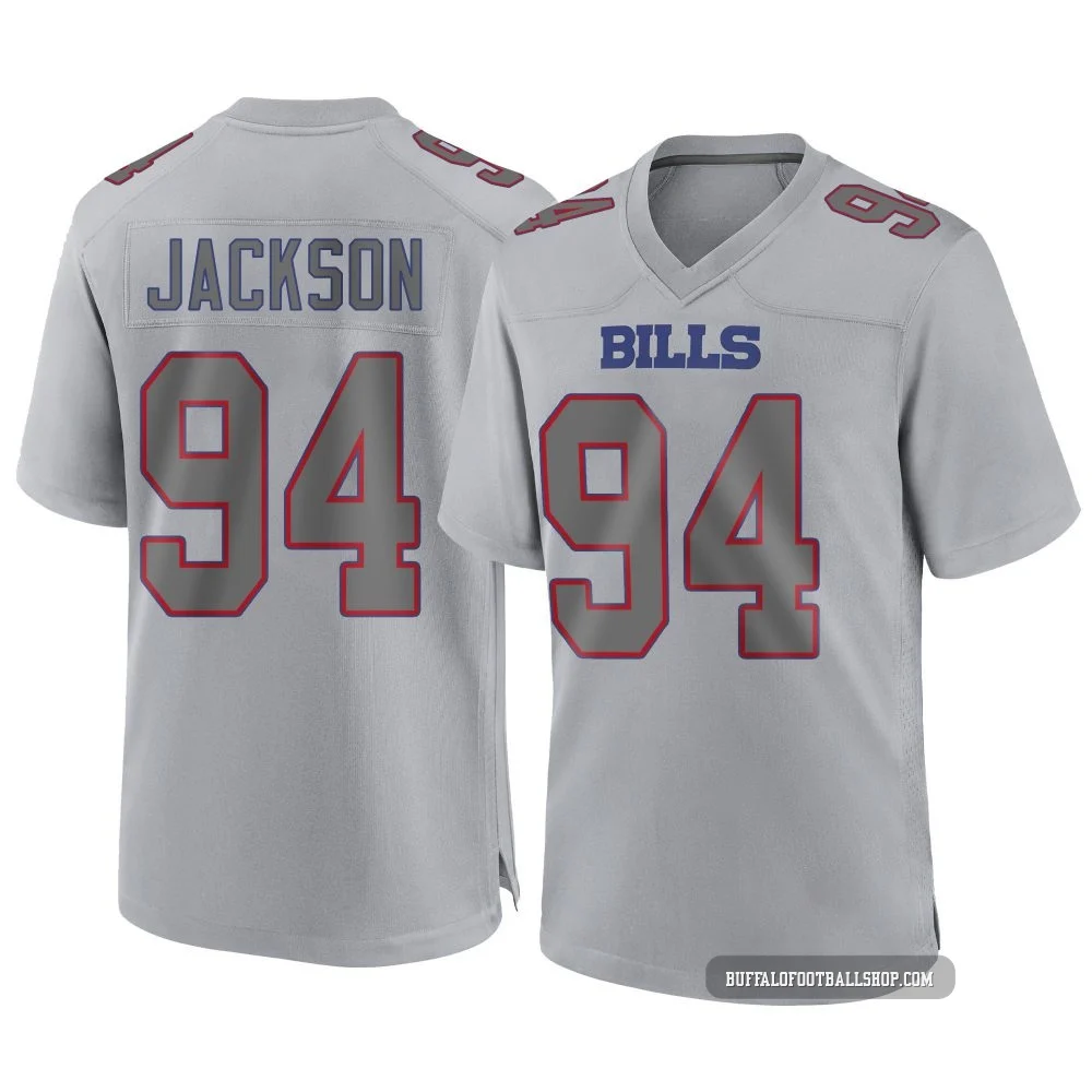 Landon Jackson ＃94 Buffalo Bills Game Gray Youth Atmosphere Fashion Jersey
