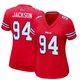 Landon Jackson ＃94 Buffalo Bills Game Red Women's Alternate Jersey
