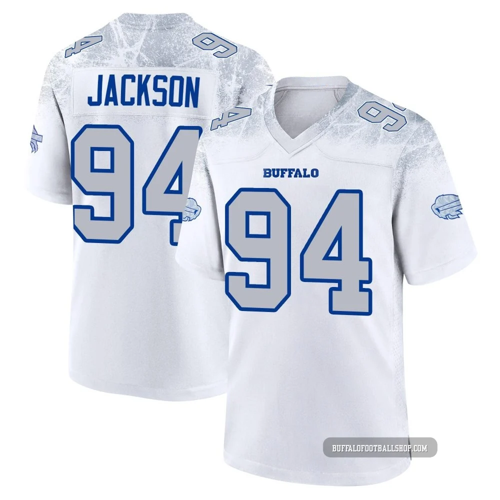 Landon Jackson ＃94 Buffalo Bills Game White Men's 2025 Rivalries Collection Jersey