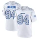 Landon Jackson ＃94 Buffalo Bills Game White Men's 2025 Rivalries Collection Jersey