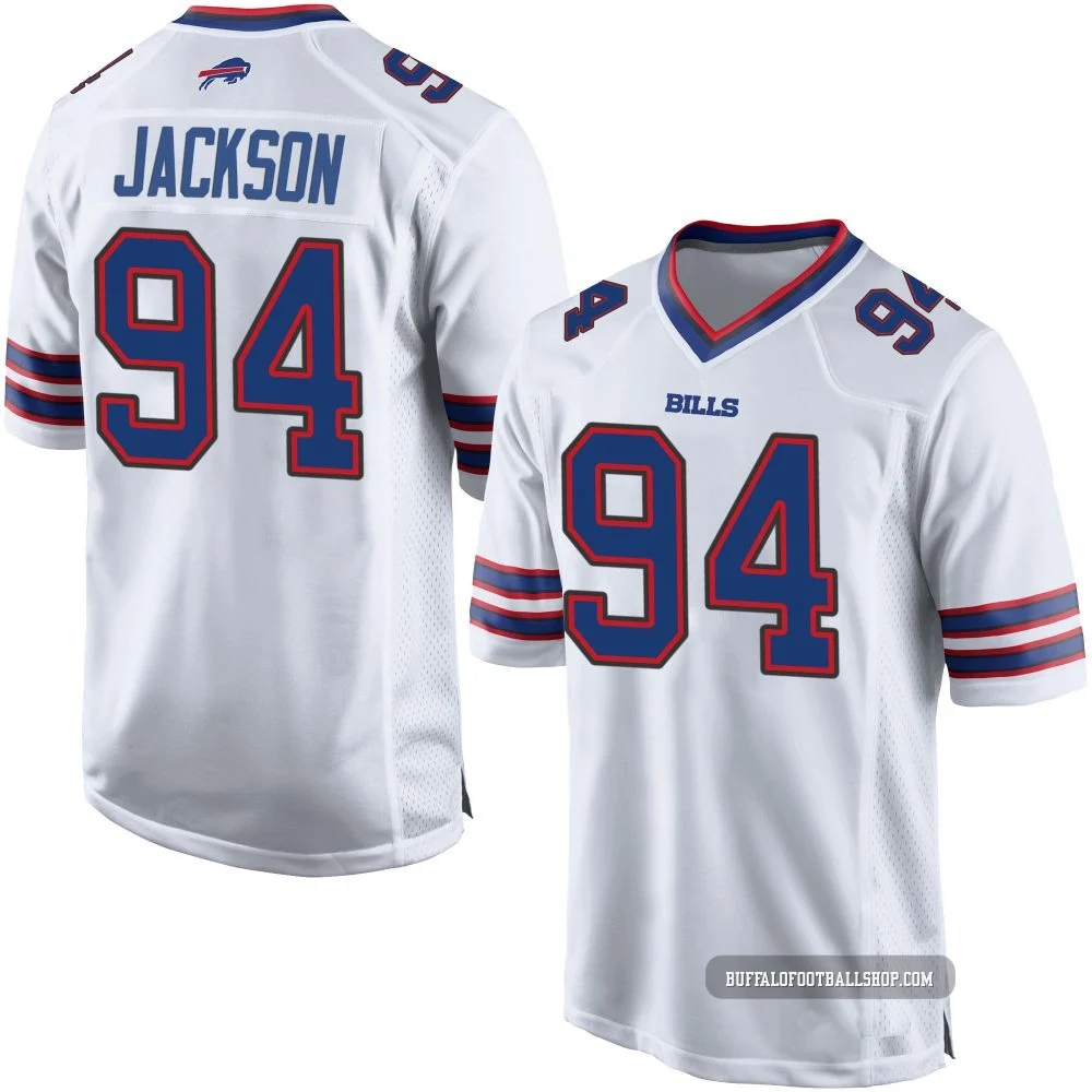 Landon Jackson ＃94 Buffalo Bills Game White Youth Jersey
