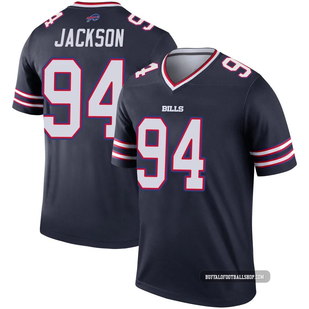 Landon Jackson ＃94 Buffalo Bills Legend Navy Youth Inverted Jersey