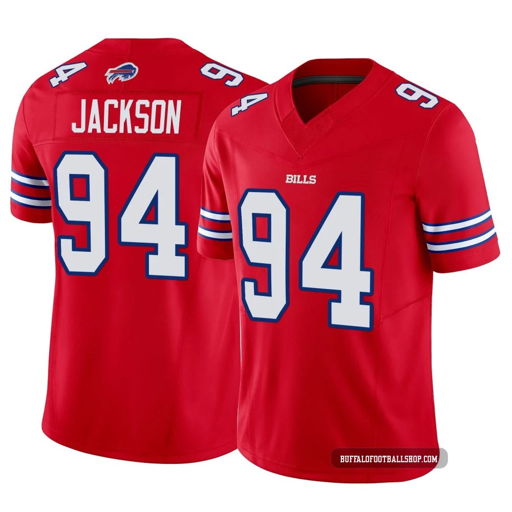 Landon Jackson ＃94 Buffalo Bills Limited Red Youth Vapor F.U.S.E. Jersey