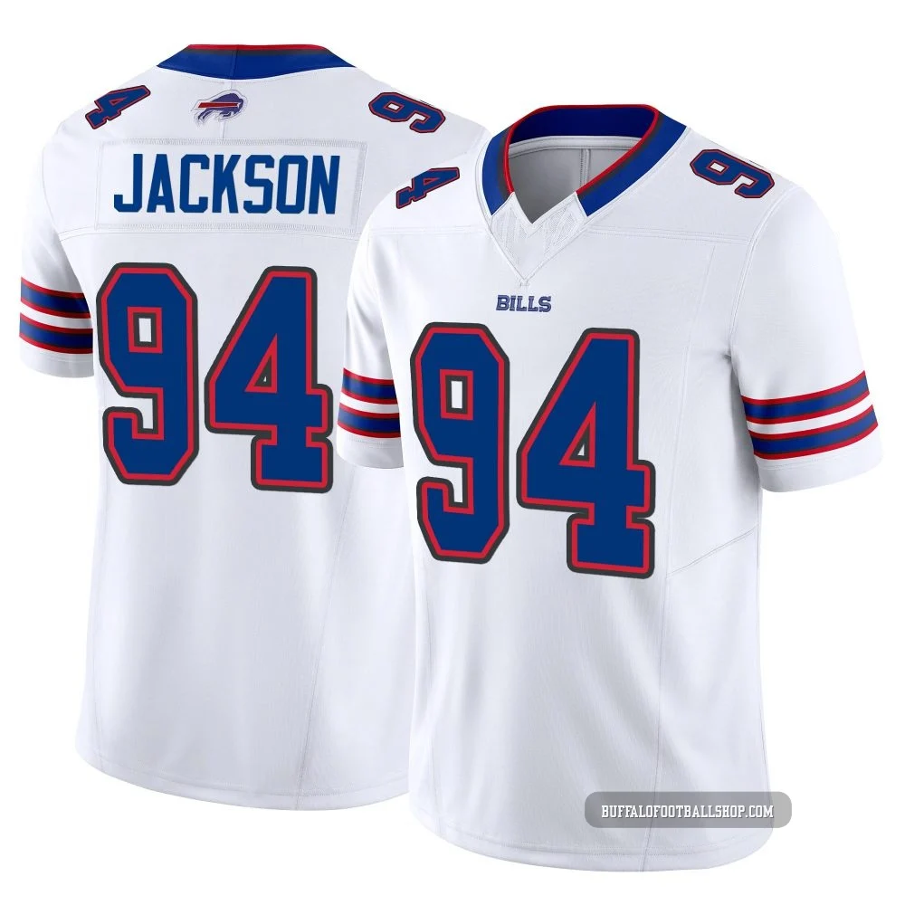 Landon Jackson ＃94 Buffalo Bills Limited White Youth Vapor F.U.S.E. Jersey