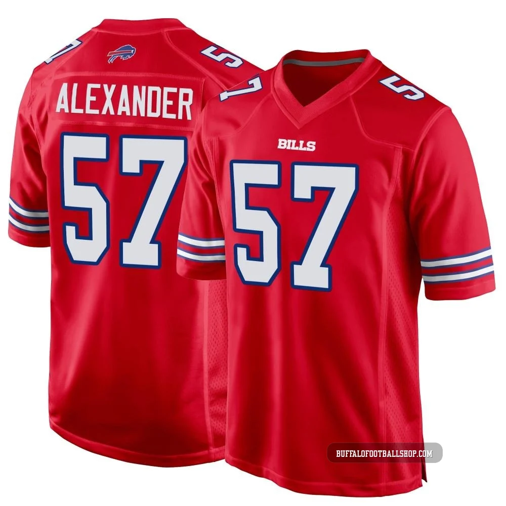 Lorenzo Alexander ＃57 Buffalo Bills Game Red Men's Alternate Jersey