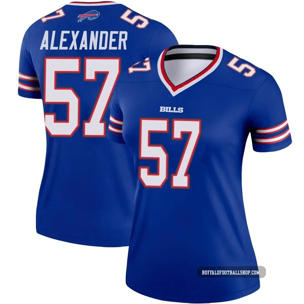 Lorenzo Alexander ＃57 Buffalo Bills Legend Royal Women's Jersey