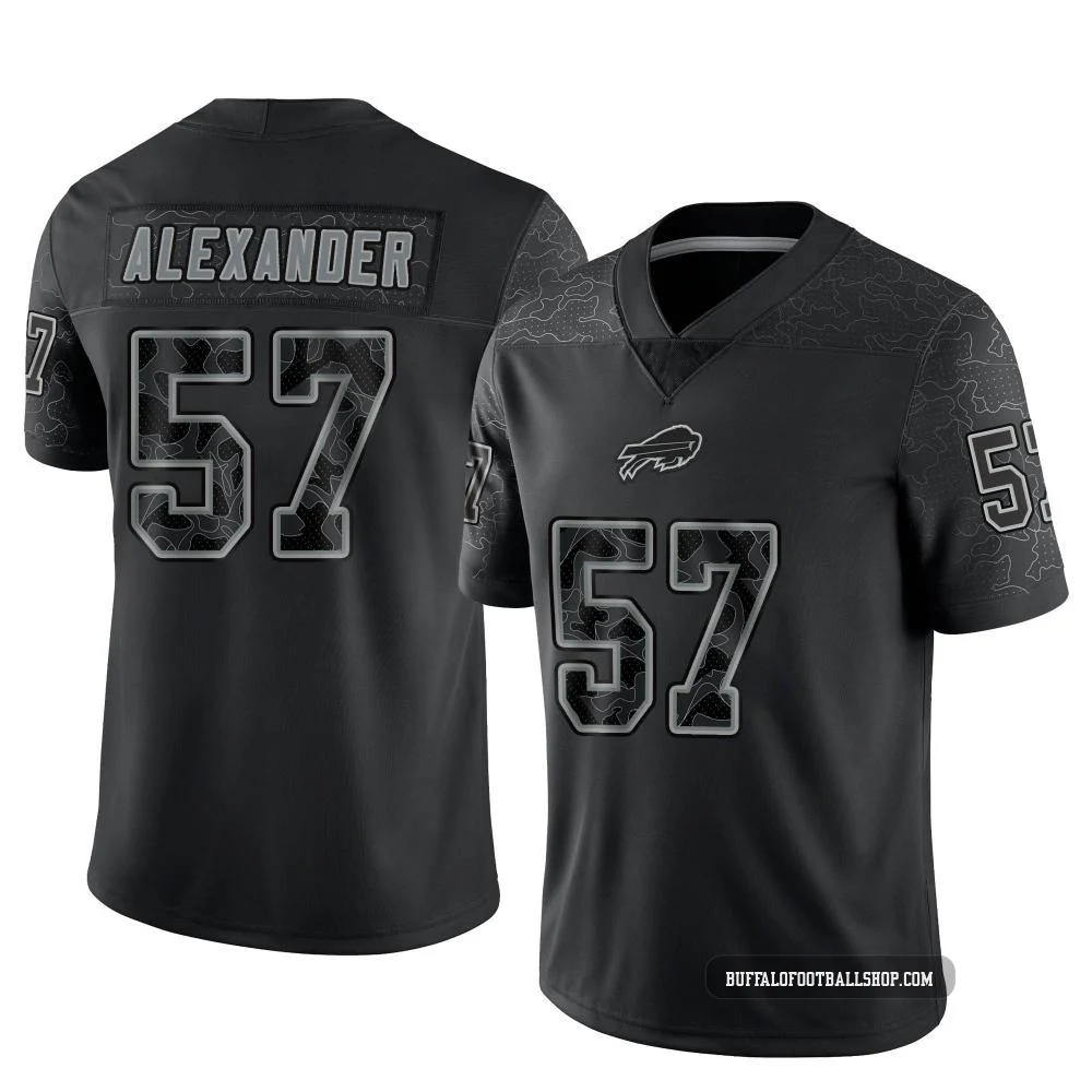 Lorenzo Alexander ＃57 Buffalo Bills Limited Black Men's Reflective Jersey