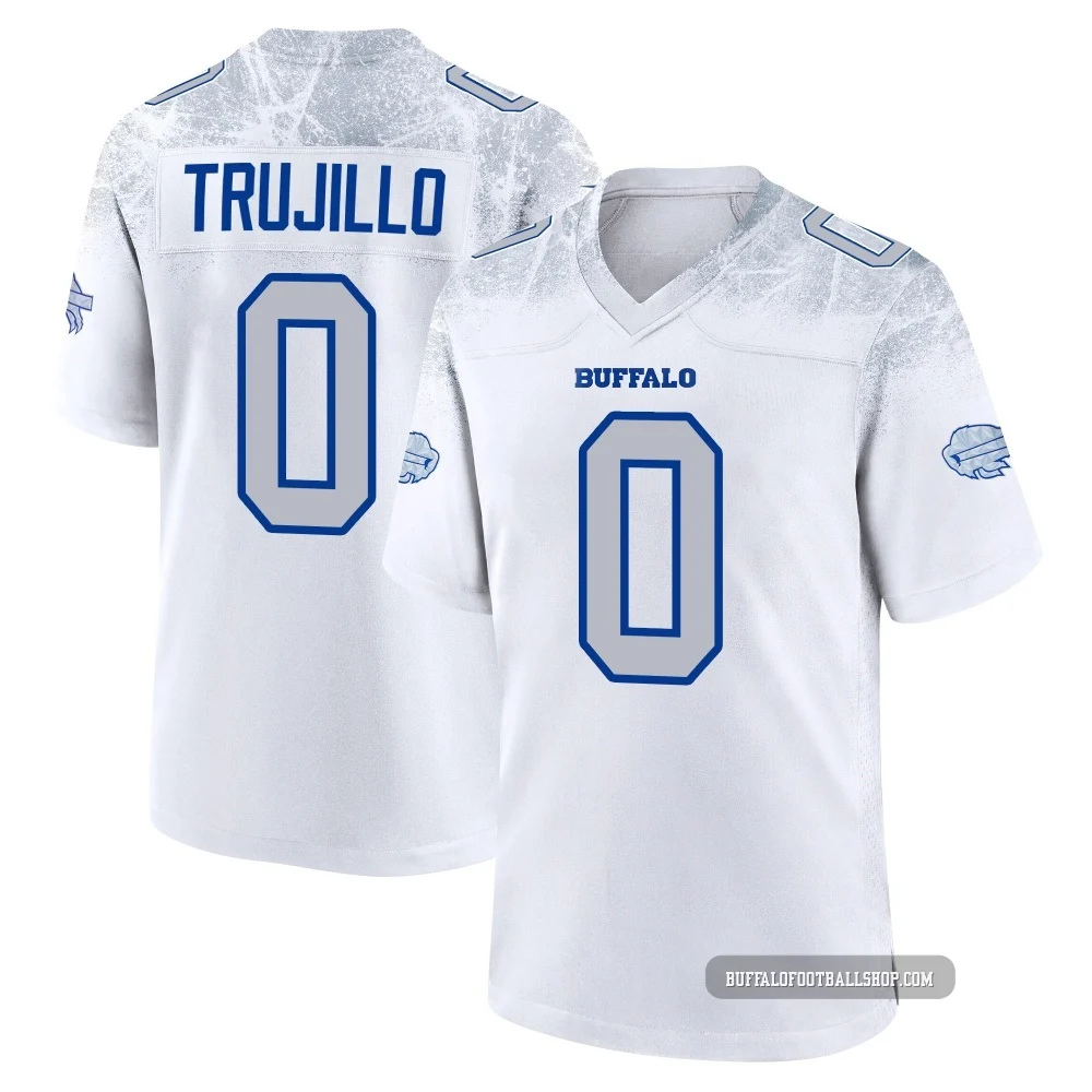 Maddux Trujillo ＃0 Buffalo Bills Game White Youth 2025 Rivalries Collection Jersey