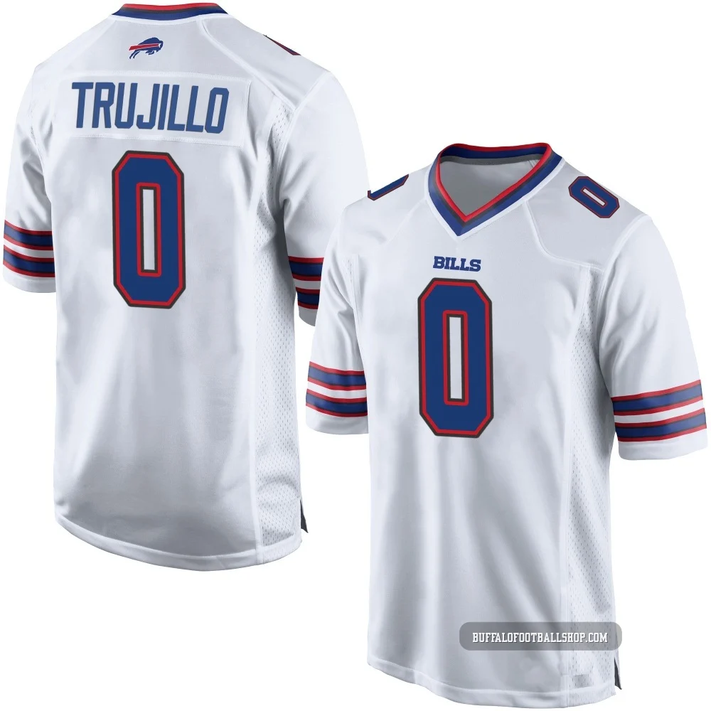 Maddux Trujillo ＃0 Buffalo Bills Game White Youth Jersey