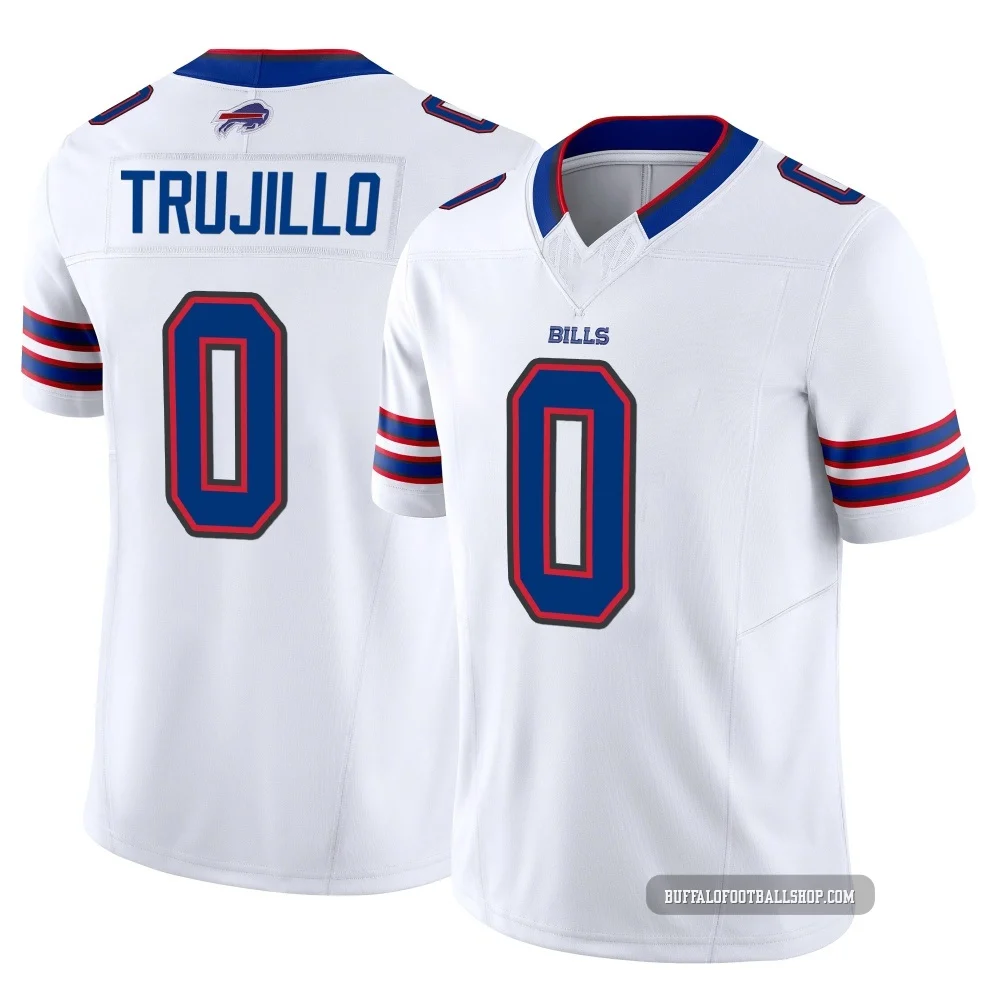 Maddux Trujillo ＃0 Buffalo Bills Limited White Youth Vapor F.U.S.E. Jersey