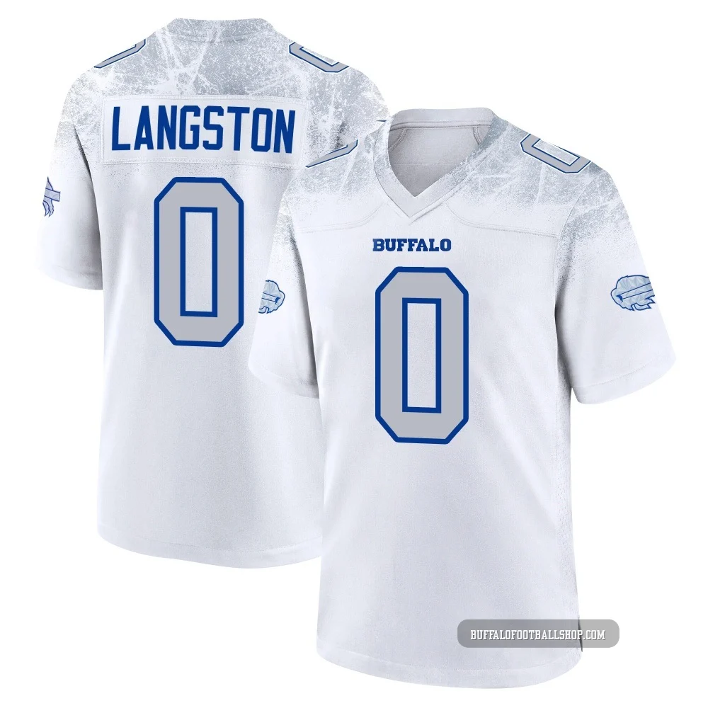 Mark Langston ＃0 Buffalo Bills Game White Youth 2025 Rivalries Collection Jersey