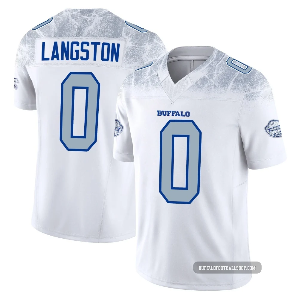 Mark Langston ＃0 Buffalo Bills Limited White Men's 2025 Rivalries Collection Jersey
