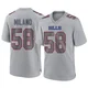 Matt Milano ＃58 Buffalo Bills Game Gray Youth Atmosphere Fashion Jersey