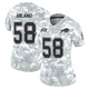 Matt Milano ＃58 Buffalo Bills Limited Arctic Camo Women's 2024 Salute to Service Jersey