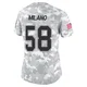 Matt Milano ＃58 Buffalo Bills Limited Arctic Camo Women's 2024 Salute to Service Jersey