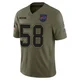 Matt Milano ＃58 Buffalo Bills Limited Olive Youth 2025 Salute to Service Jersey