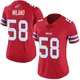 Matt Milano ＃58 Buffalo Bills Limited Red Women's Color Rush Vapor Untouchable Jersey