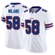 Matt Milano ＃58 Buffalo Bills Limited White Youth Vapor F.U.S.E. Jersey