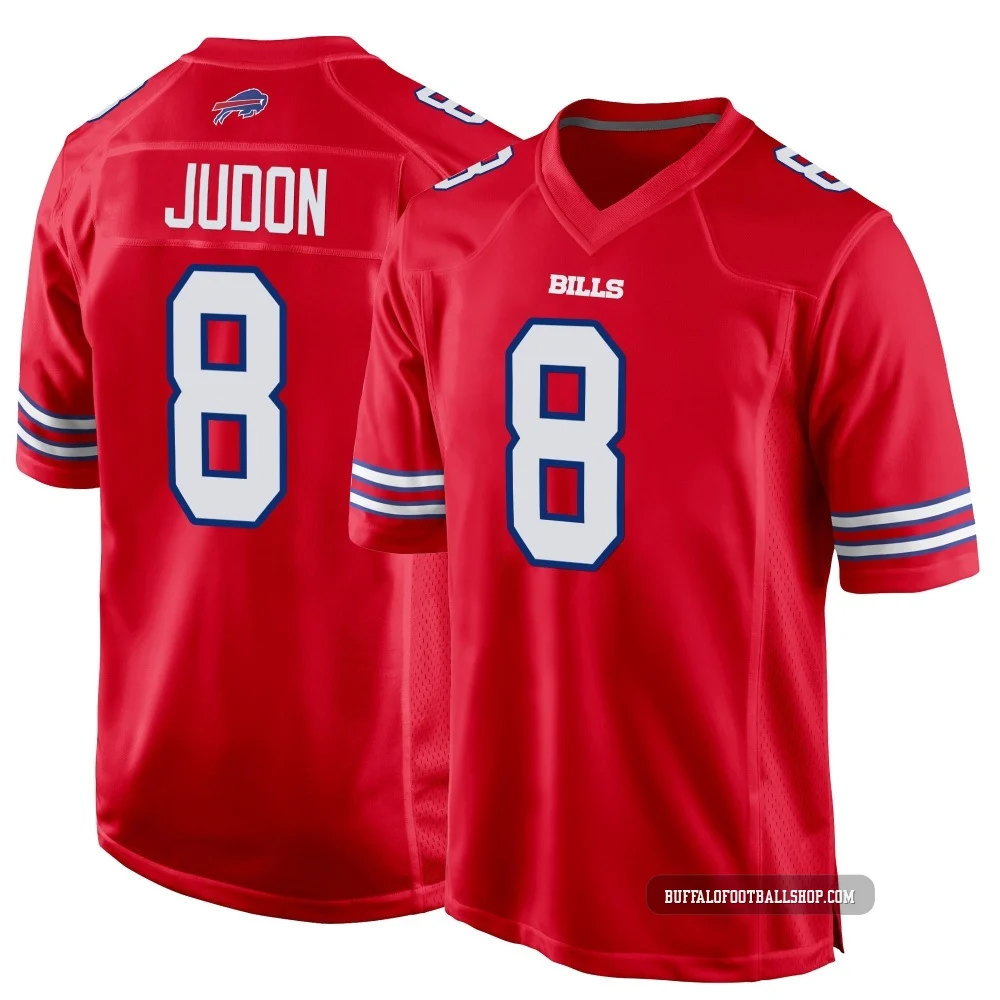 Matthew Judon ＃8 Buffalo Bills Game Red Men's Alternate Jersey
