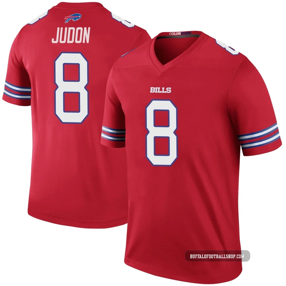 Matthew Judon ＃8 Buffalo Bills Legend Red Men's Color Rush Jersey