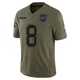 Matthew Judon ＃8 Buffalo Bills Limited Olive Men's 2025 Salute to Service Jersey