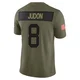 Matthew Judon ＃8 Buffalo Bills Limited Olive Youth 2025 Salute to Service Jersey