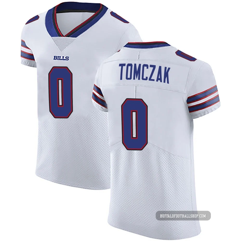 Max Tomczak ＃0 Buffalo Bills Elite White Men's Vapor Untouchable Jersey