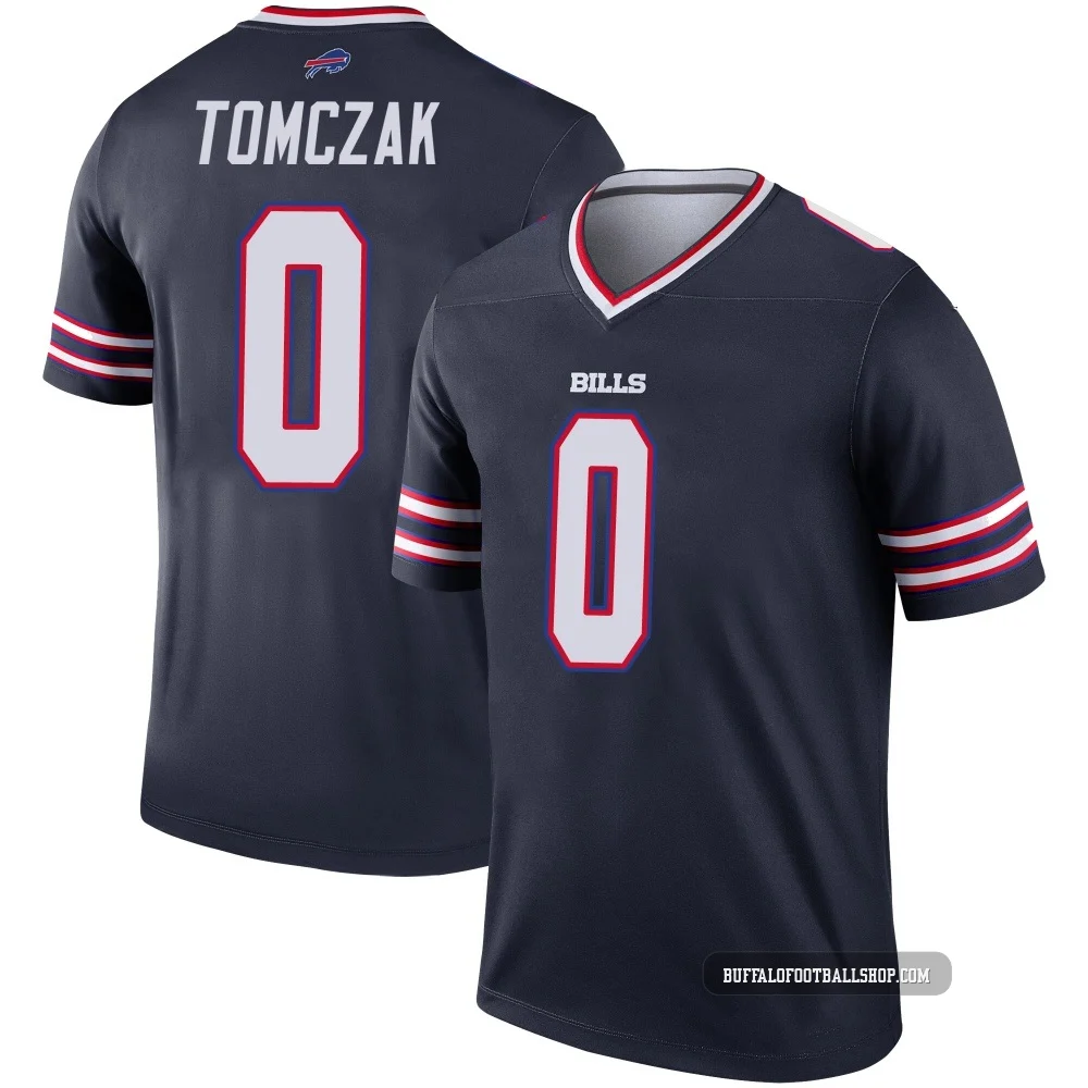 Max Tomczak ＃0 Buffalo Bills Legend Navy Youth Inverted Jersey
