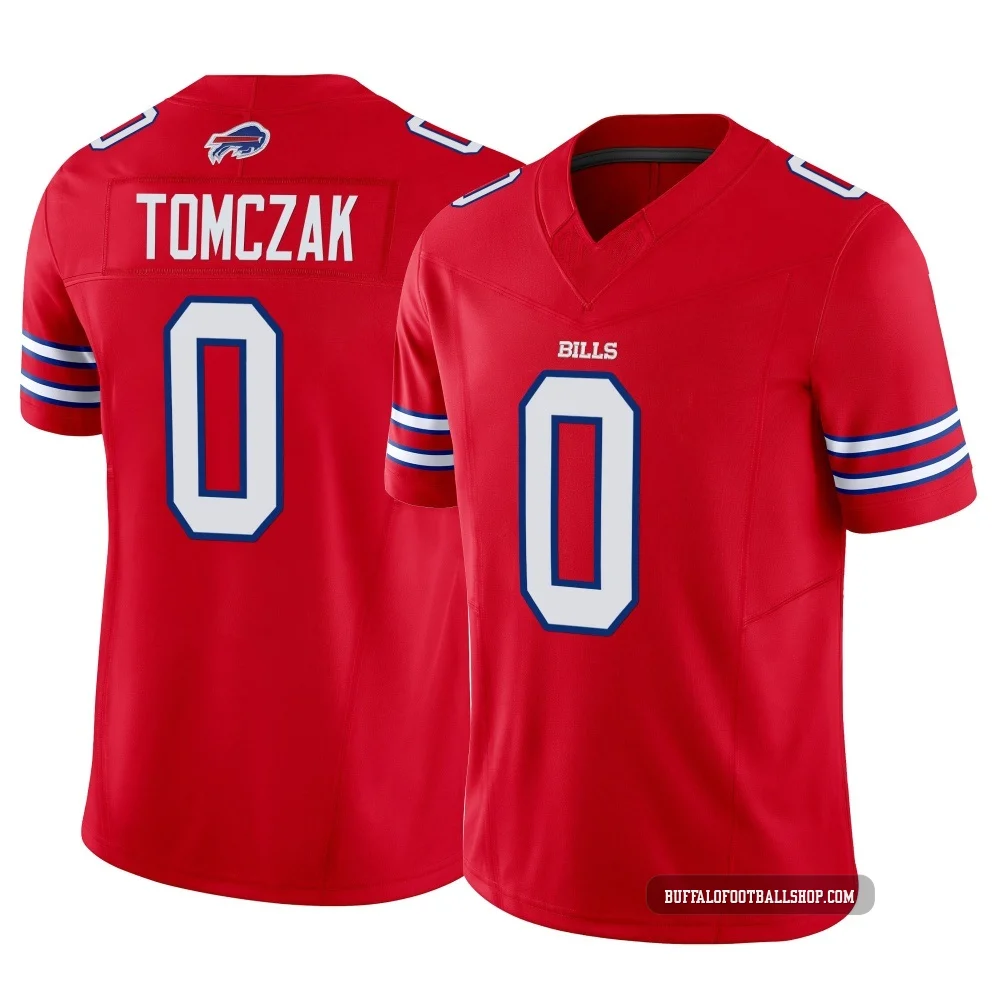Max Tomczak ＃0 Buffalo Bills Limited Red Men's Vapor F.U.S.E. Jersey