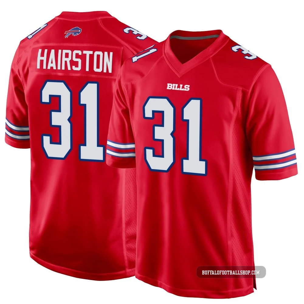 Maxwell Hairston ＃31 Buffalo Bills Game Red Men's Alternate Jersey