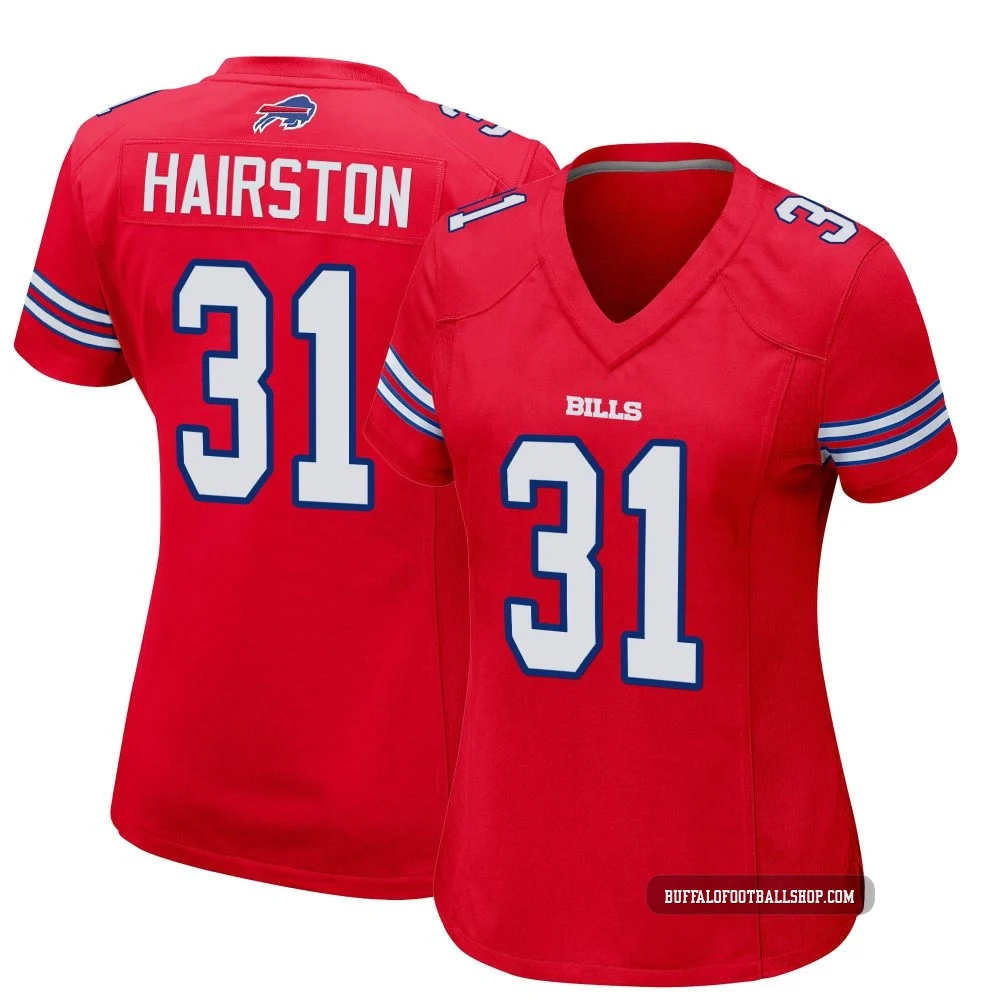 Maxwell Hairston ＃31 Buffalo Bills Game Red Women's Alternate Jersey