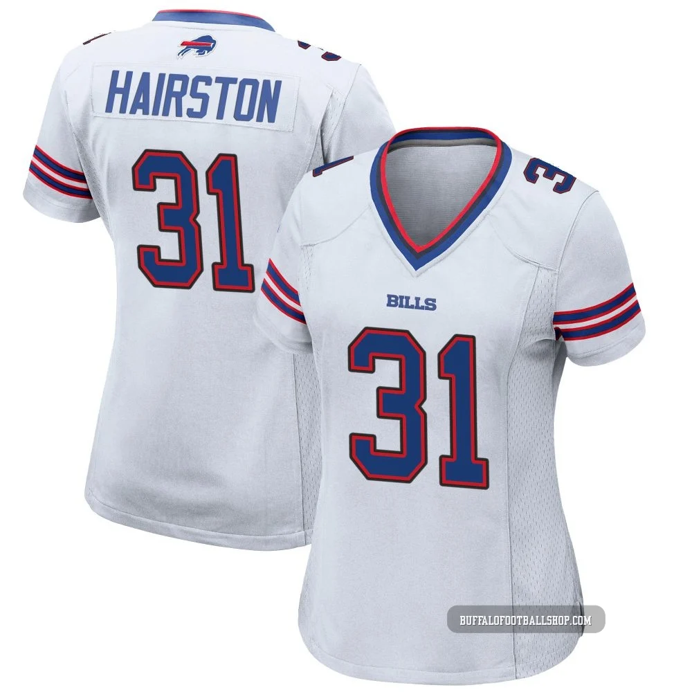 Maxwell Hairston ＃31 Buffalo Bills Game White Women's Jersey