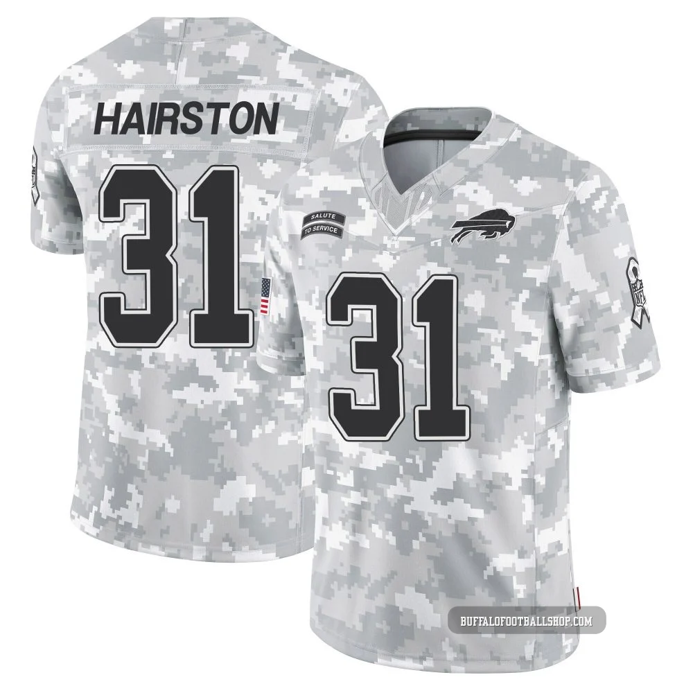 Maxwell Hairston ＃31 Buffalo Bills Limited Arctic Camo Men's 2024 Salute to Service Jersey