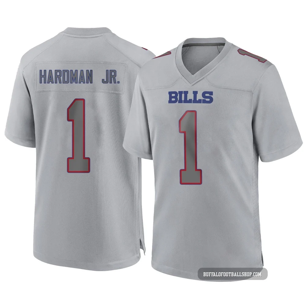 Mecole Hardman Jr. ＃1 Buffalo Bills Game Gray Youth Atmosphere Fashion Jersey