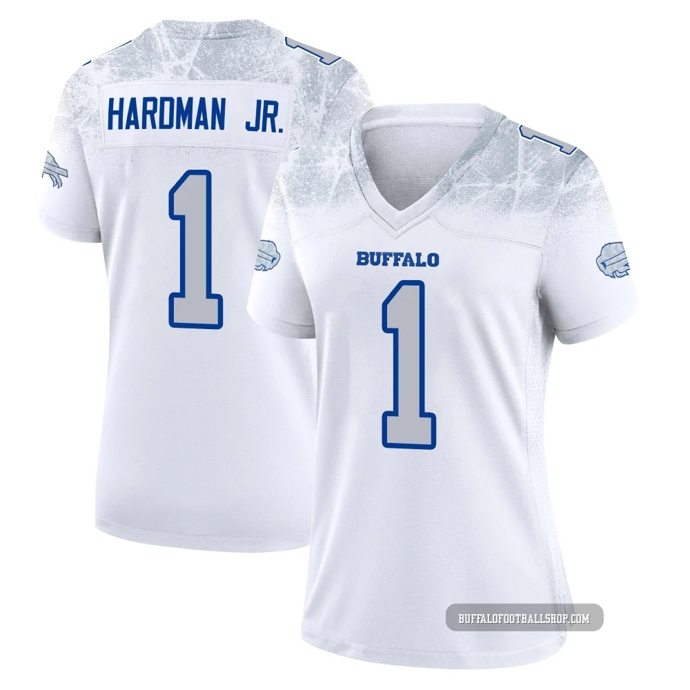 Mecole Hardman Jr. ＃1 Buffalo Bills Game White Women's 2025 Rivalries Collection Jersey
