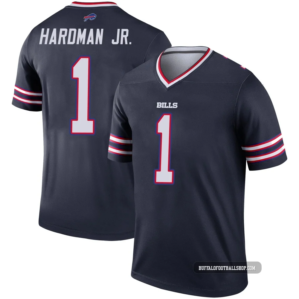 Mecole Hardman Jr. ＃1 Buffalo Bills Legend Navy Youth Inverted Jersey