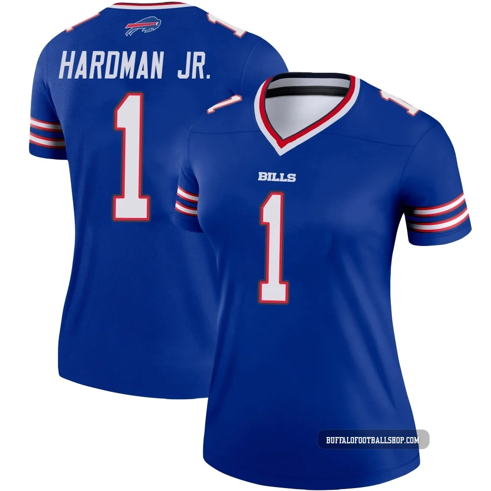 Mecole Hardman Jr. ＃1 Buffalo Bills Legend Royal Women's Jersey