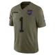 Mecole Hardman Jr. ＃1 Buffalo Bills Limited Olive Men's 2025 Salute to Service Jersey