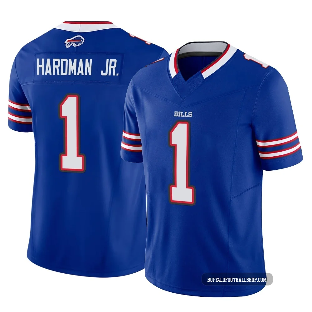 Mecole Hardman Jr. ＃1 Buffalo Bills Limited Royal Youth Vapor F.U.S.E. Jersey