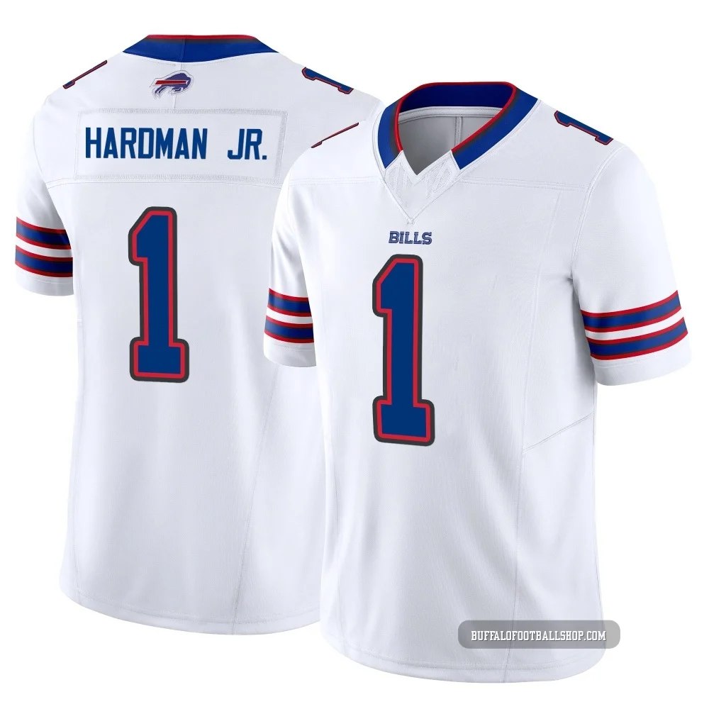Mecole Hardman Jr. ＃1 Buffalo Bills Limited White Men's Vapor F.U.S.E. Jersey
