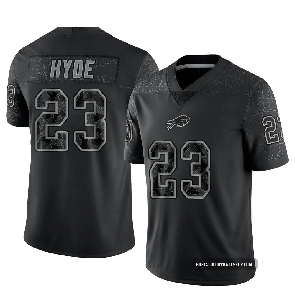 Micah Hyde ＃23 Buffalo Bills Limited Black Men's Reflective Jersey