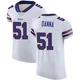 Mike Danna ＃51 Buffalo Bills Elite White Men's Vapor Untouchable Jersey